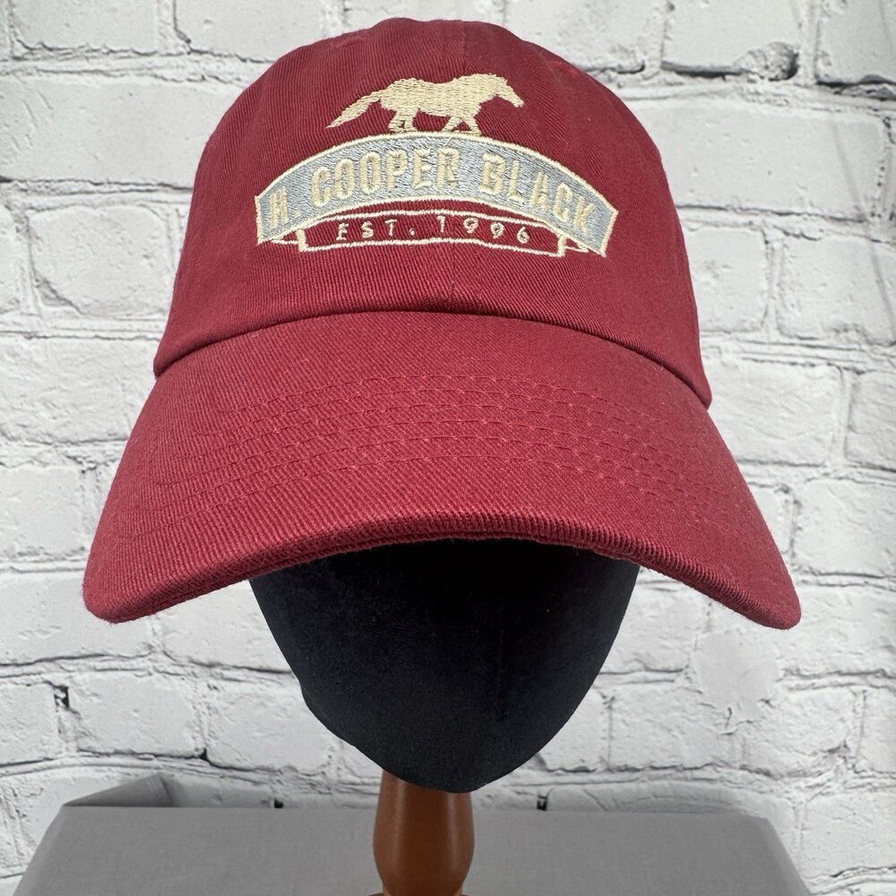 H. Cooper Black State Park South Carolina Hat Red Adjustable Strapback Cap